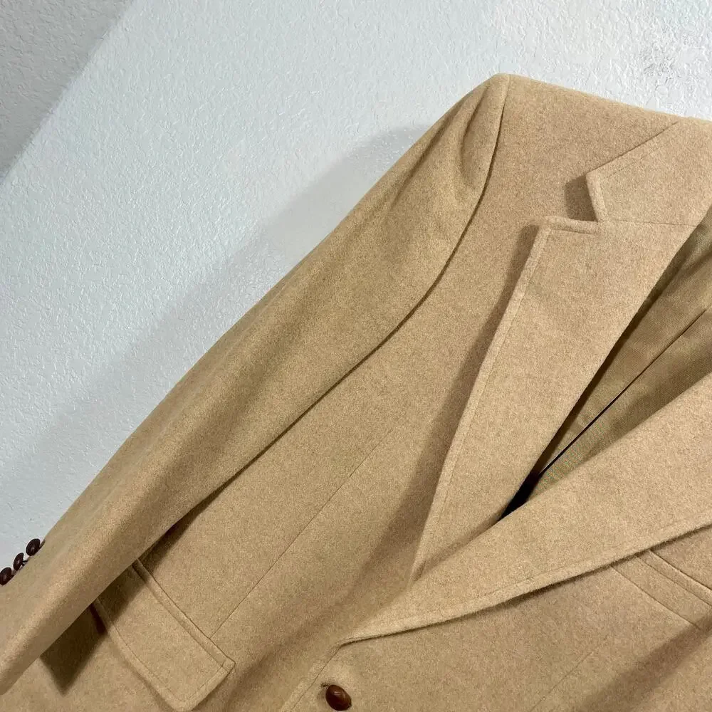 Vintage 1960s Tan Orbach's Men's 100% Camel Hair Blazer Sportswear Jacket 40R